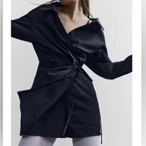 Zara Black Wrap Dress